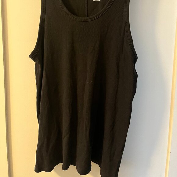 NWOT Everlane Luxe-Rib Tank Top - Black - Size XL - Picture 3 of 11